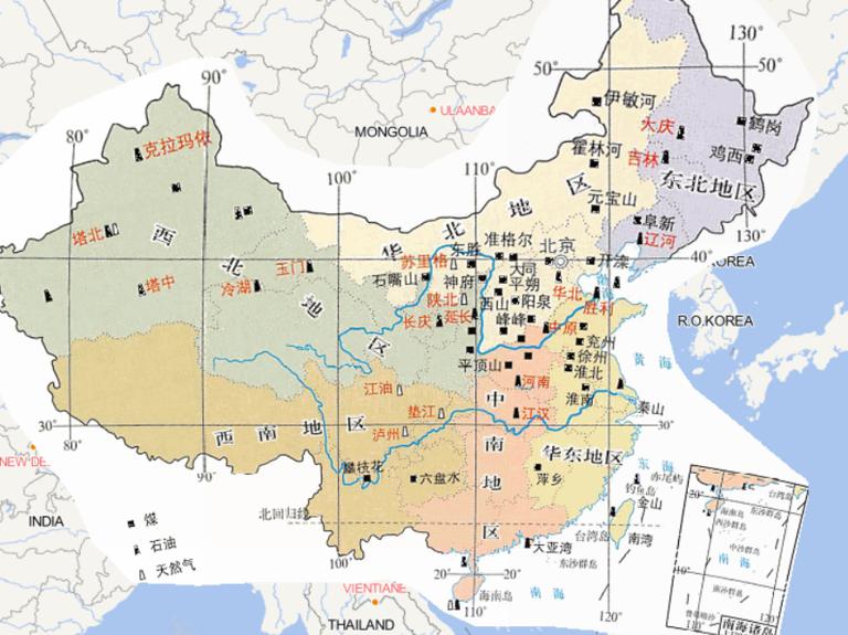 中国主要能源矿产分布在线地图