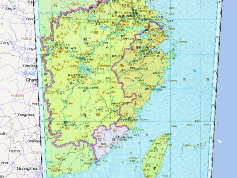 中国五代十国时期南唐历史地图