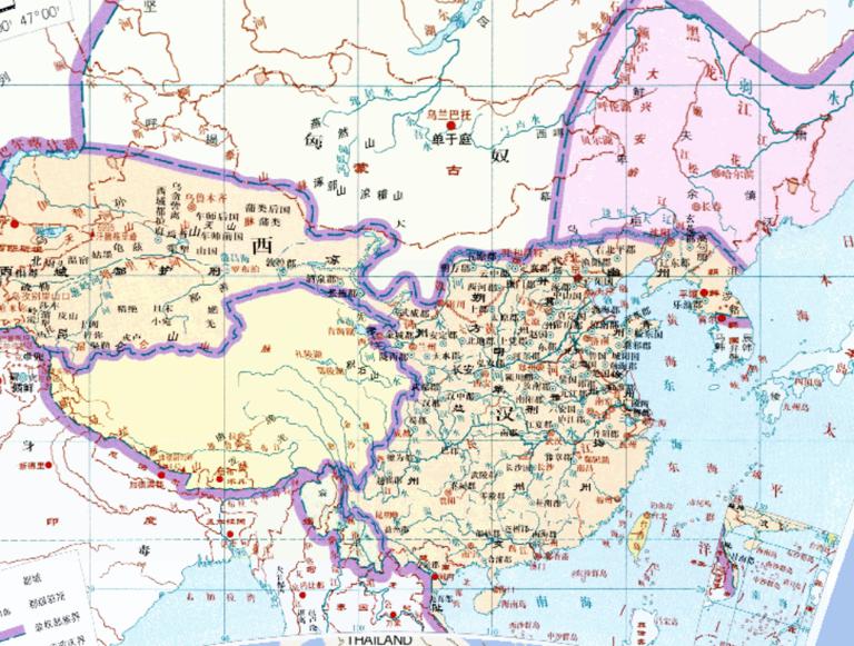 中国西汉时期在线历史地图