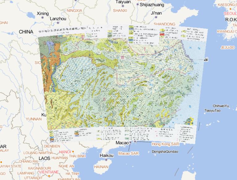 中国华中地区东部植被类型及植被土壤区在线地图