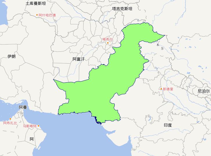 巴基斯坦0级行政界限
