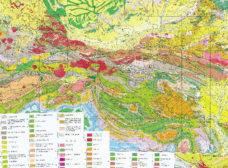 中国秦岭——大巴山地区地质在线地图