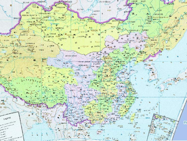 中国清朝时期历史全图（嘉庆二十五年公元1820年）