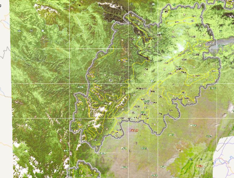 中国汶川灾区地貌在线地图