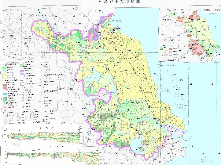 中国江苏省水文地质在线地图