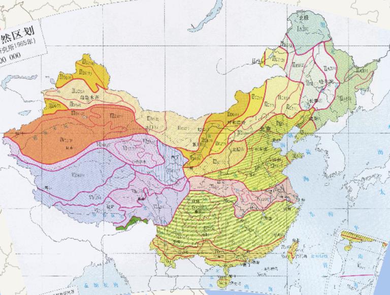中国综合自然区划（1965年）在线地图