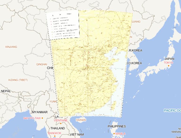 中国原始社会早期遗址（旧石器时代）历史地图