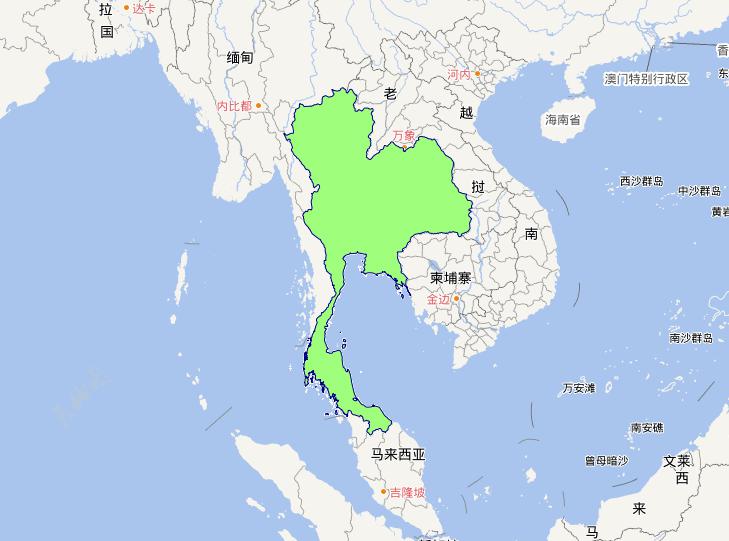 泰国0级行政界限