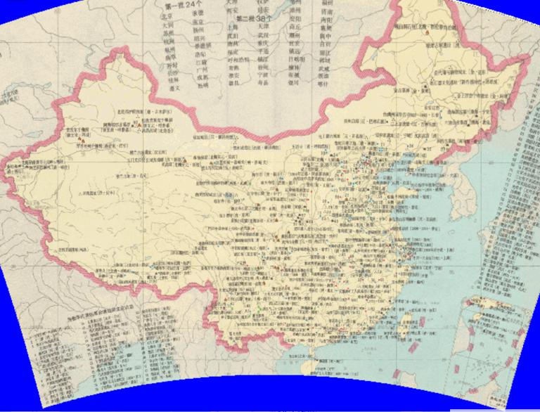 中国历史文化名城分布在线地图