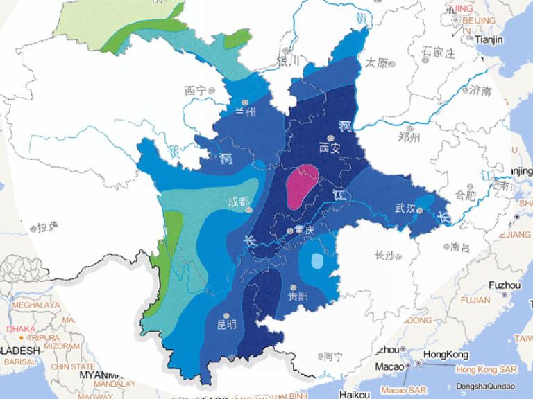 2014年9月9日-18日华西洪涝灾害累积降水量在线地图