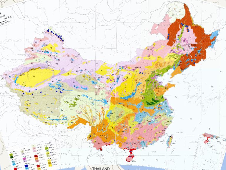 中国土壤类型（系统分类）在线地图