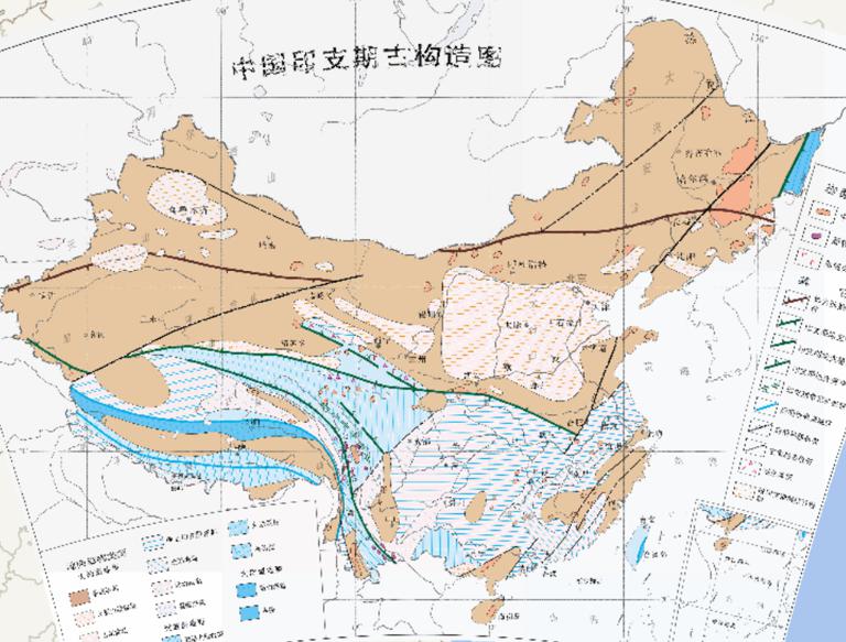 中国印支期古构造在线地图