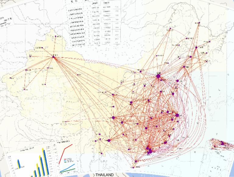 中国民用航空网在线地图