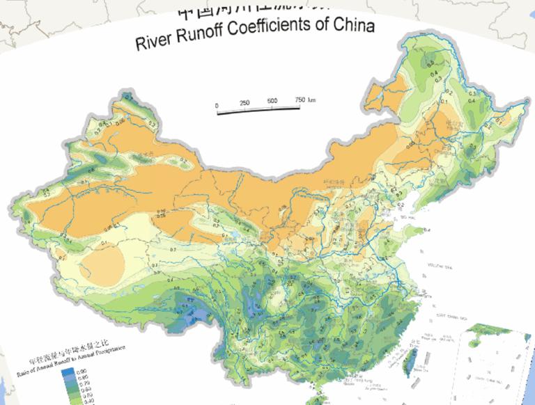 中国河川径流系数在线地图