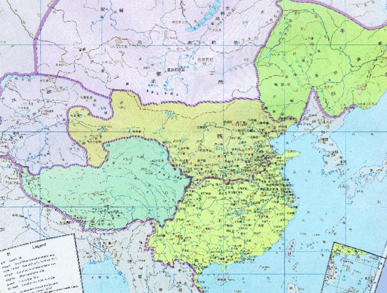 中国南北朝时期南朝宋、北朝魏历史地图