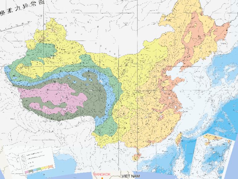 中国布格重力异常在线地图