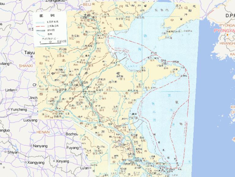 中国元代大运河与漕运的在线历史地图