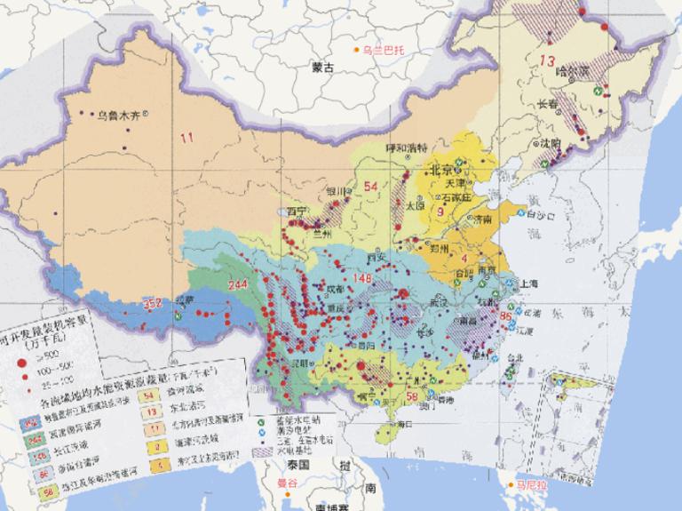 中国水能分布在线地图