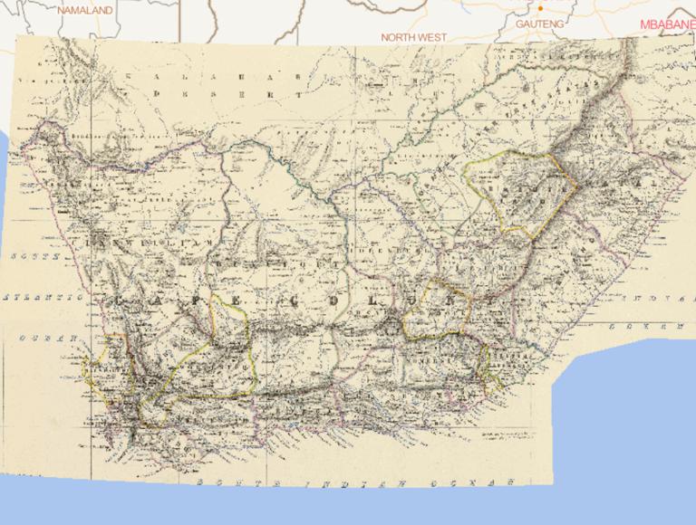 1869年南非在线地图