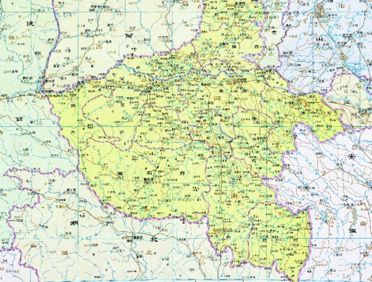 中国清朝时期河南省历史地图