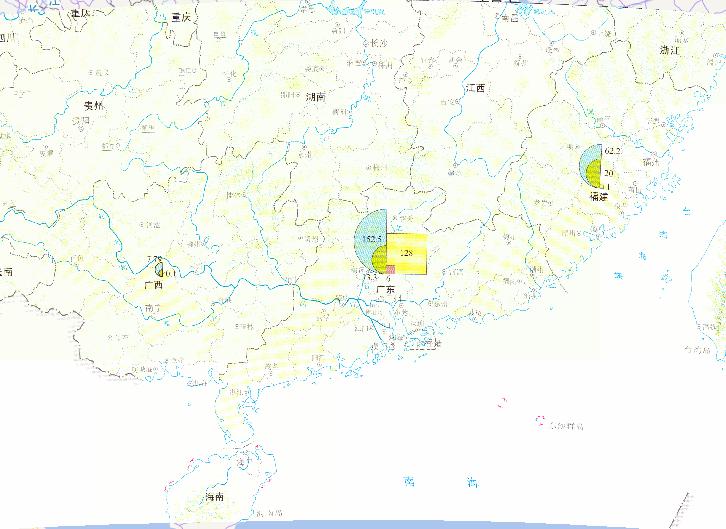 2010年中国凡亚比台风灾害受灾人口在线地图