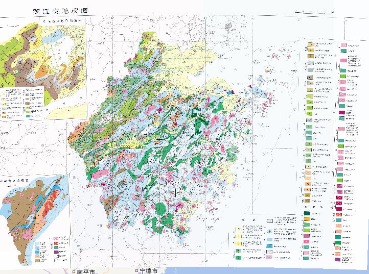 中国浙江省地质在线地图