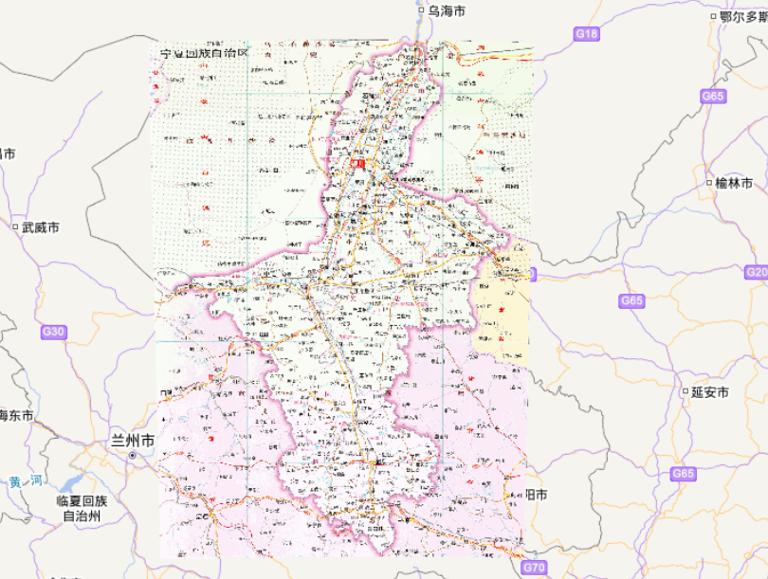 中国宁夏回族自治区在线地图