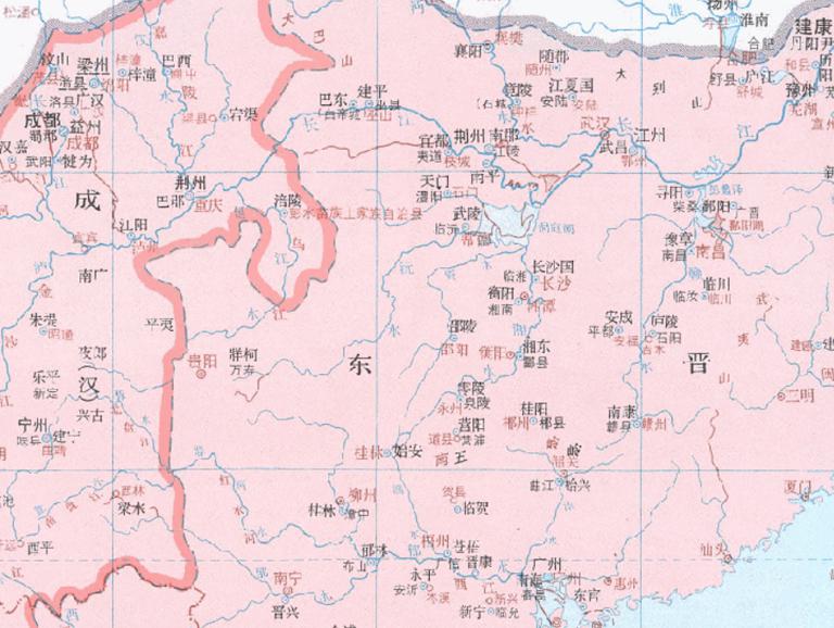中国成（汉）（338年）东晋（347年）在线历史地图