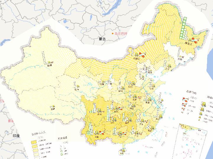 2010年中国森林火灾扑火投入在线地图