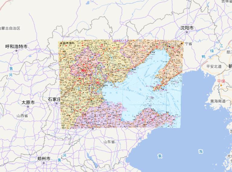 中国环渤海地区在线地图