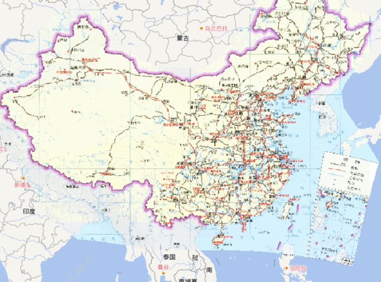 中国铁路、港口、机场在线地图