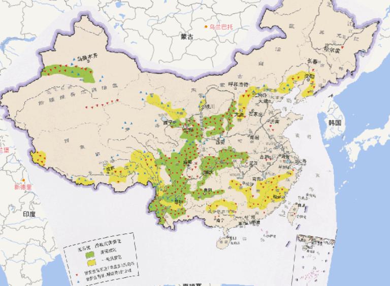 中国泥石流、滑坡在线地图