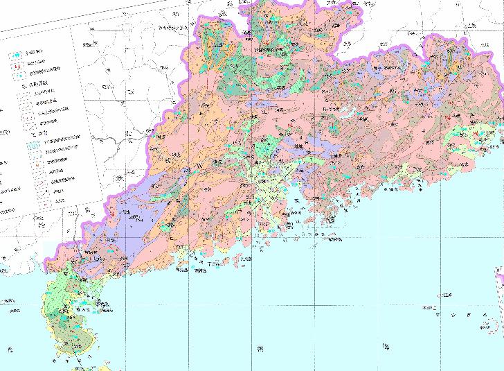 中国广东省水文地质在线地图