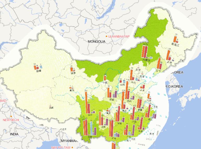 2014年中国森林火灾分布在线地图