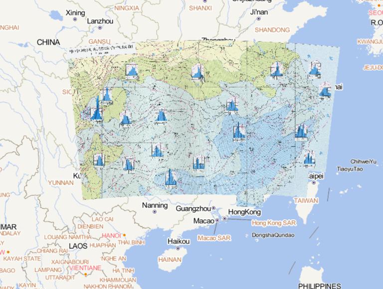 中国华中地区东部综合气候图在线地图