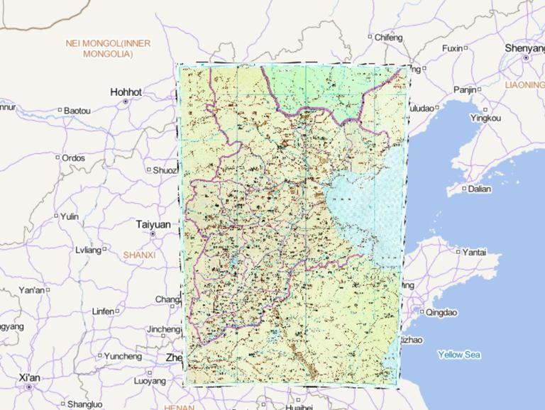 中国隋朝时期河北诸郡历史地图