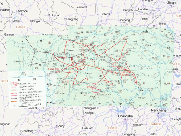 1796-1804年中国清朝时期嘉庆年间鄂川白莲教起义与战争在线历史地图
