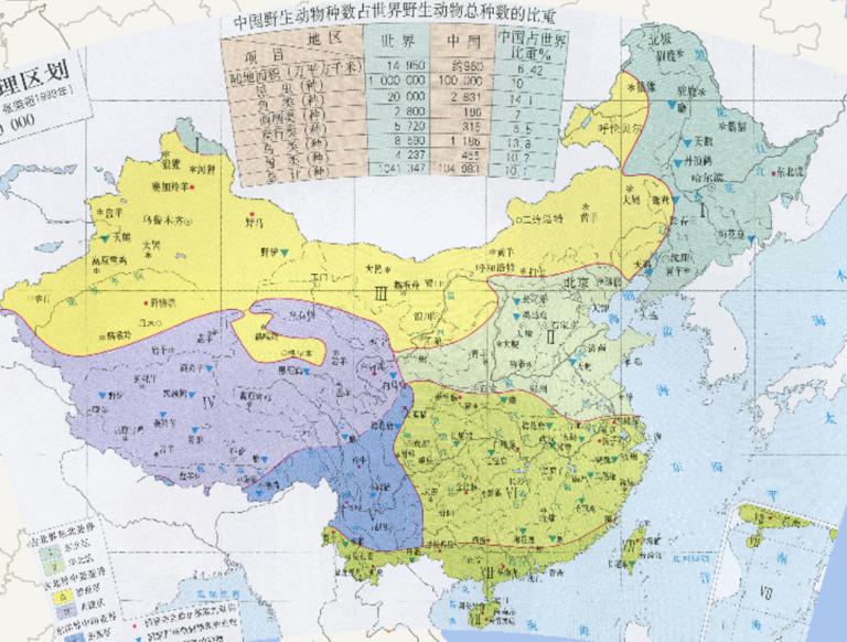 中国动物地理区划（1999年）在线地图