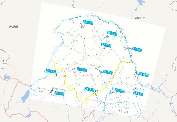 2010年6月30日中国大兴安岭森林火灾气象条件在线地图