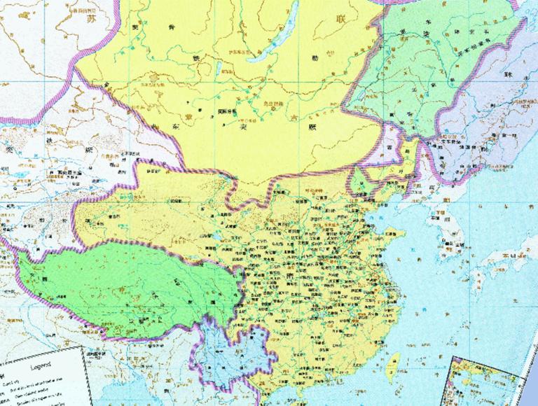 中国隋朝时期历史地图