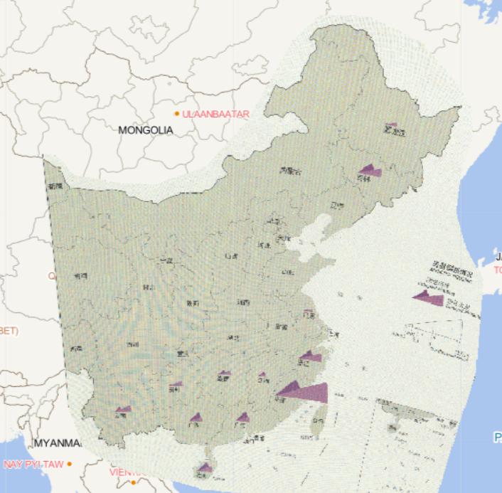 2016年中国台风灾害分省房屋倒损情况在线地图