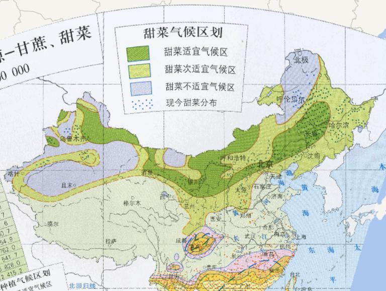 中国糖料作物资源（甘蔗、甜菜）在线地图