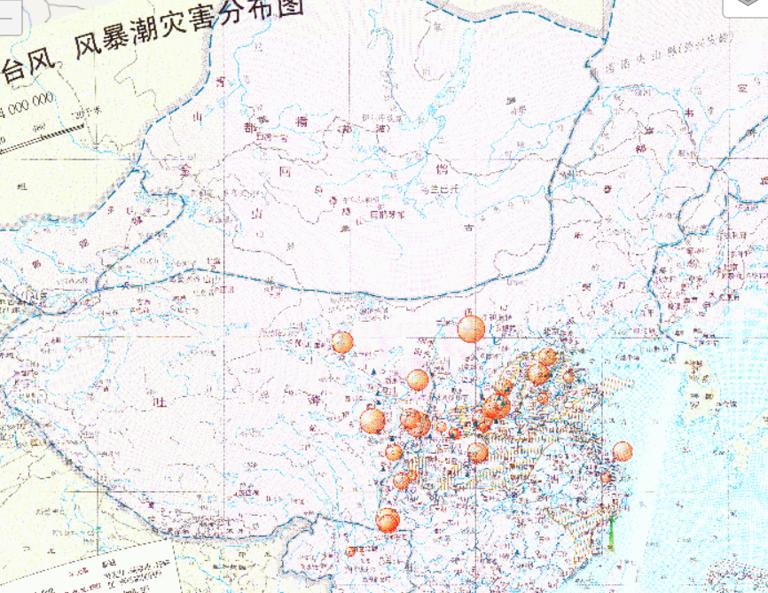 中国隋唐五代时期地震、地质、蝗虫、台风、风暴潮灾害分布在线历史地图