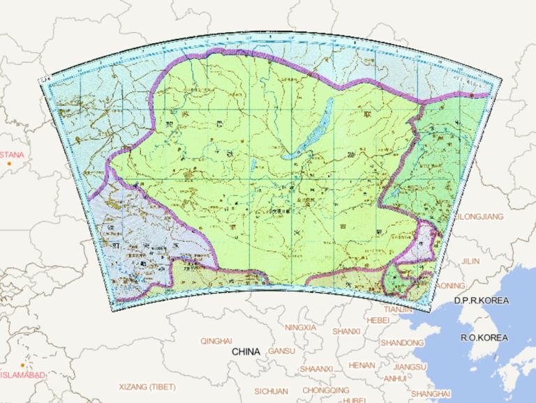 中国隋朝时期东突厥历史地图