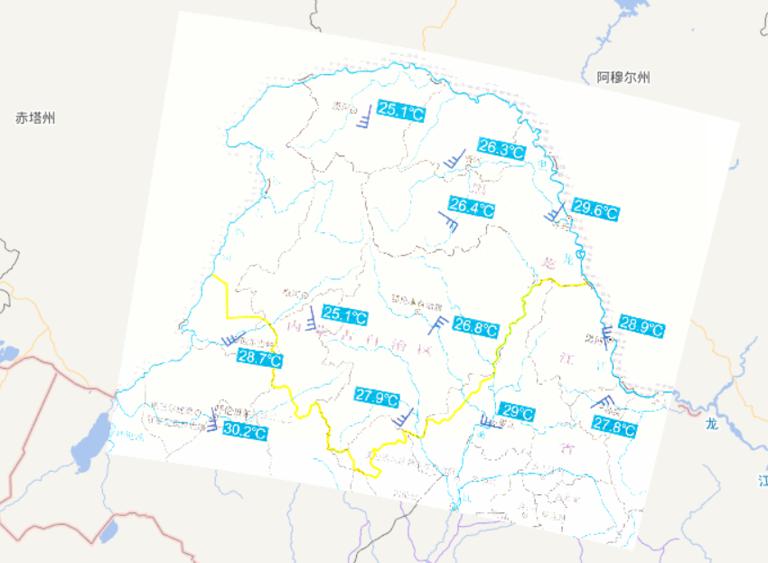2010年6月26日中国大兴安岭森林火灾气象条件在线地图