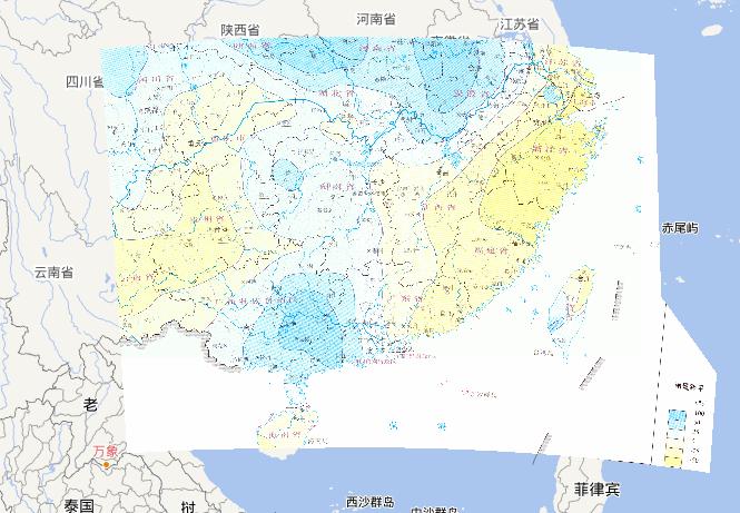 2010年6月上旬中国南方洪涝灾害旬降雨量距平在线地图