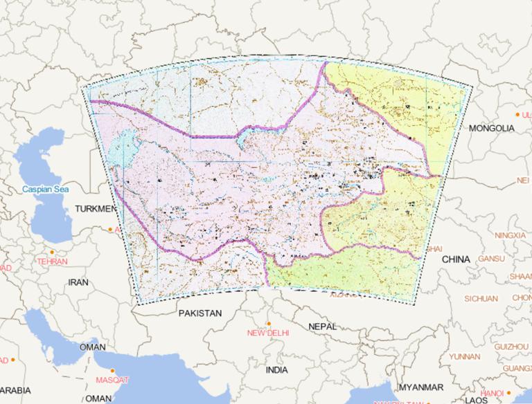 中国隋朝时期西突厥历史地图
