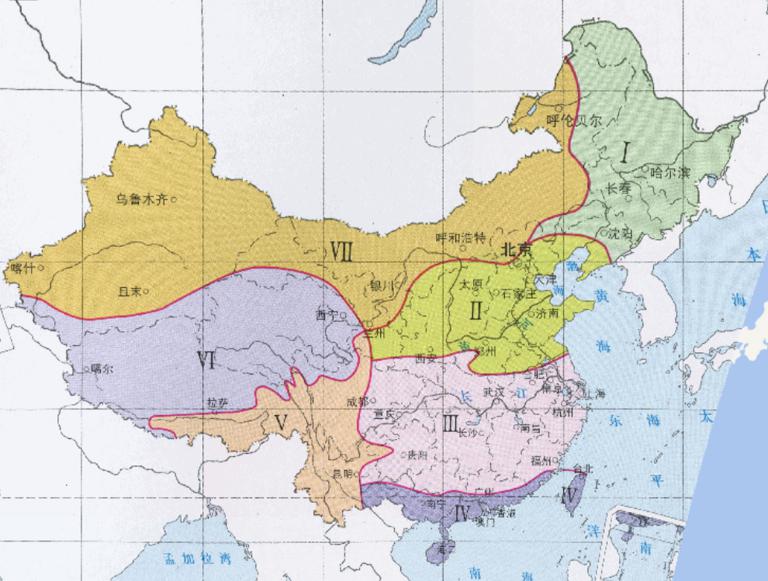 中国气候区划（张宝堃）在线地图