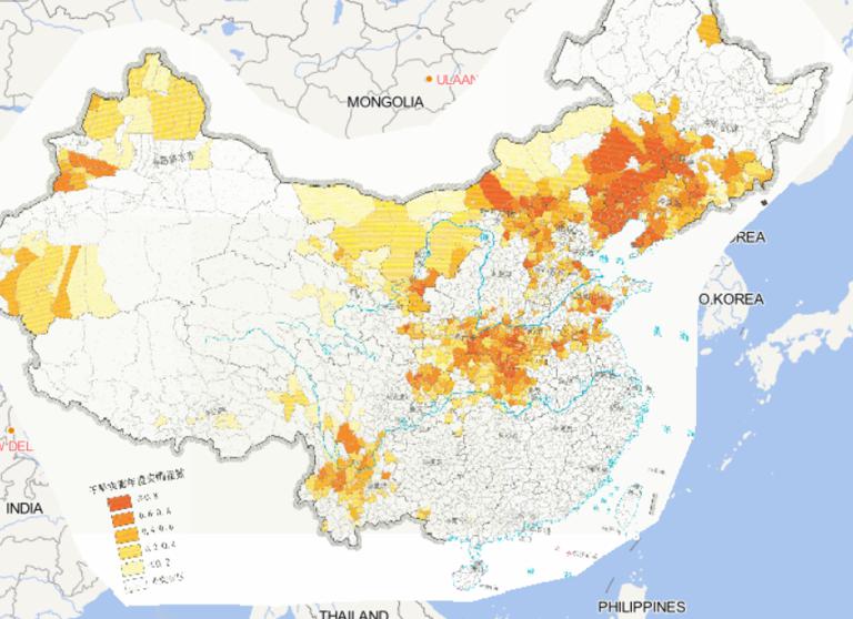 2014年中国干旱灾害分布在线地图