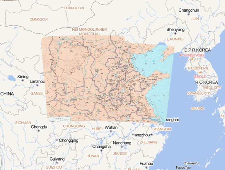 中国西汉时期黄河中下游地区（2年）在线历史地图
